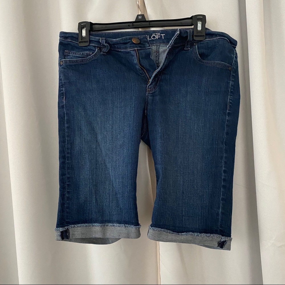 Ann Taylor Loft Bermuda Jean Shorts